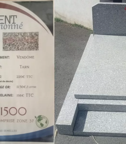 Monument 5 pièce prie dieux