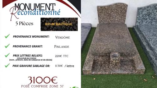 Monument 5 pièces prie dieux