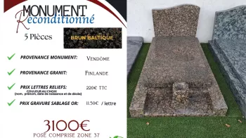 Monument 5 pièces prie dieux